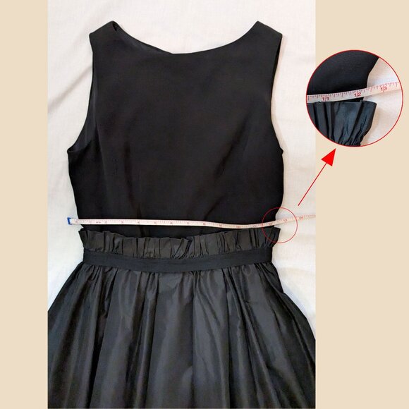 Fray I.D - Black Midi Cocktail Dress Size 0 - Picture 8 of 13